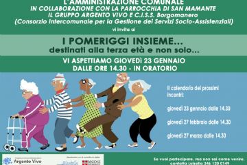 I pomeriggi insieme... destinati alla terza et&#224; e non solo...