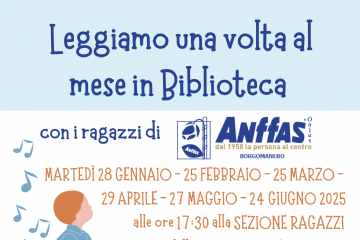Leggiamo una volta al mese in Biblioteca