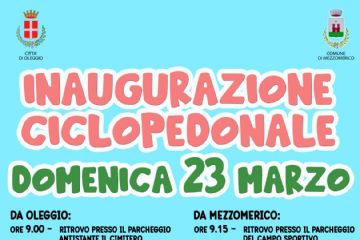 Inaugurazione pista ciclopedonale Mezzomerico-Oleggio