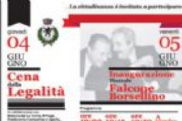 RITA BORSELLINO A ROMAGNANO PER LA CENA DELLA LEGALITA&#39; E L&#39;INAUGURAZIONE DEL PIAZZALE &quot;FALCONE - BORSELLINO&quot; 