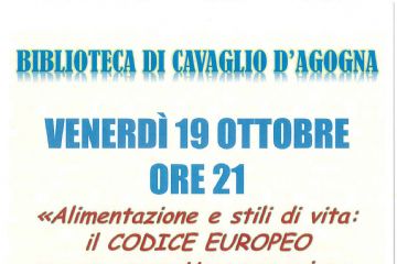 ALIMENTAZIONE E STILI DI VITA: IL CODICE EUROPEO PER UNA CORRETTA PREVENZIONE