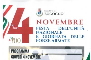 4 NOVEMBRE - FESTA  DELL&#39;UNIT&#192; NAZIONALE E  GIORNATA  DELLE FORZE ARMATE