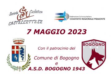 TROFEO COMUNE DI BOGOGNO BOGOGNO – 7 MAGGIO 2023 - RINVIATA AL 20 AGOSTO CAUSA MALTEMPO