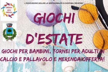 GIOCHI D&#39;ESTATE - Domenica 25 Giugno 2023