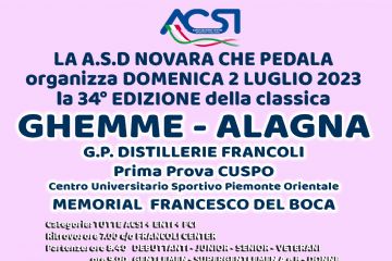 Gara ciclistica Ghemme - Alagna
