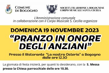 Pranzo in onore degli anziani