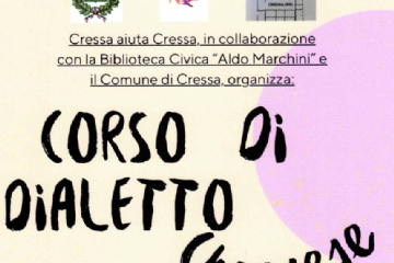 Corso di Dialetto Cressese - Venerdì 20 Marzo 2026 Ore 21.00