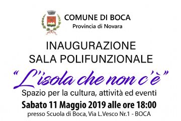 INAUGURAZIONE SALA POLIFUNZIONALE &quot;L&#39;ISOLA CHE NON C&#39;E&#39;&quot;