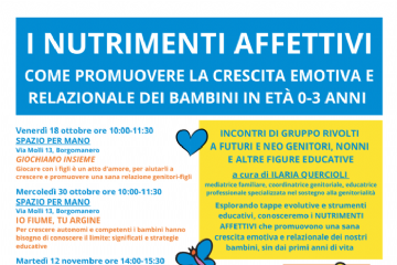 I nutrimenti affettivi - Incontri dal 18 ottobre 2024 al 17 gennaio 2025
