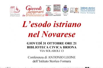 Conferenza &quot;L&#39;esodo istriano nel Novarese&quot;
