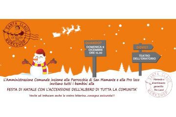 Festa di Natale con accensione dell&#39;albero di tutta la comunit&#224;