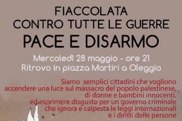 Fiaccolata contro tutte le guerre pace e disarmo
