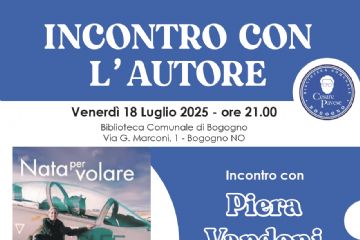 Incontro con Piera Vandoni, autrice del libro del libro dedicato alla figlia “Nata per volare. Frammenti di vita, di morte e verit&#224; nascoste del maggiore pilota Mariangela Valentini&quot;
