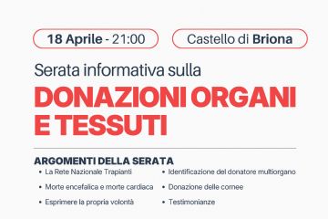 Serata informativa sulla donazione di organi e tessuti