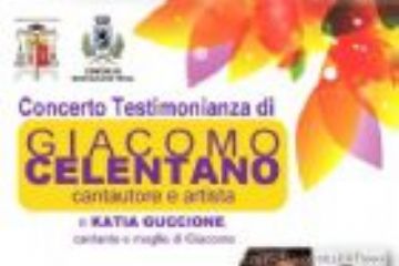 GIACOMO CELENTANO A ROMAGNANO PER UNA SERATA DI MUSICA E TESTIMONIANZA