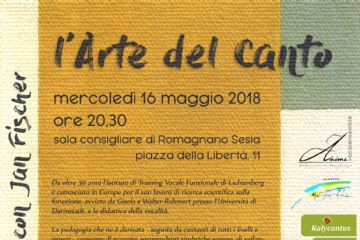 &#171;L’ARTE DEL CANTO&#187; CON IL M&#176; JAN FISCHER E L’ACCADEMIA VOCALE