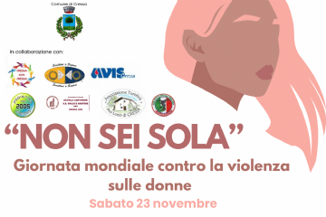 &quot;NON SEI SOLA&quot; Giornata mondiale contro la violenza sulle donne